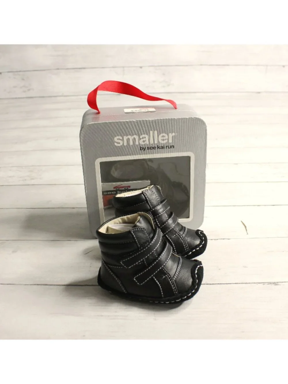 See Kai Run Baby Boy's Leather Boots Size 0-6 Months Black